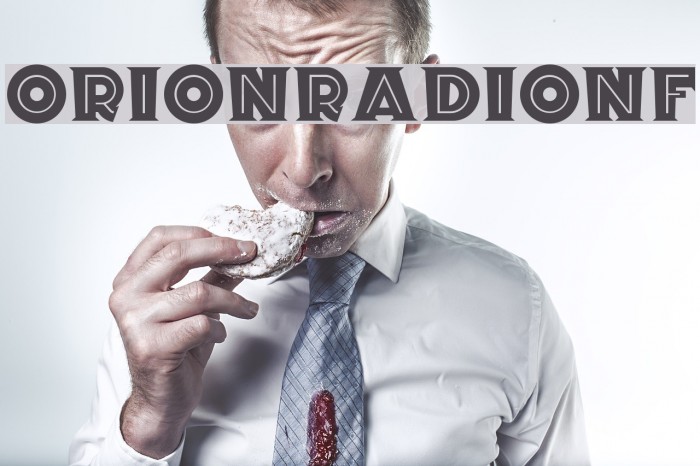 OrionRadioNF Font examples