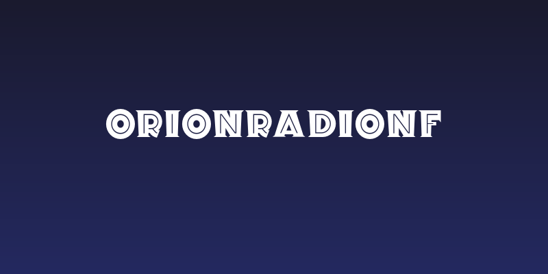 OrionRadioNF Social Header