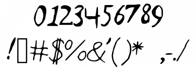 Orions_Objects Font OTHER CHARS