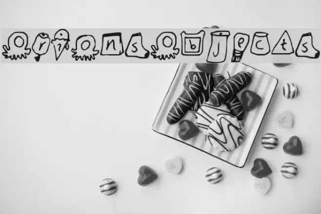 Orions_Objects Font examples