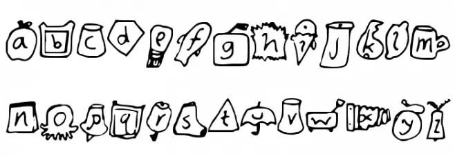 Orions_Objects フォント 小文字