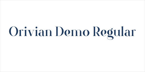 Orivian Demo Regular Logo