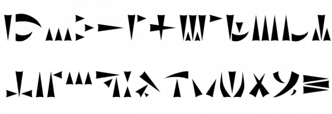 Ork Glyphs خط أحرف كبيرة