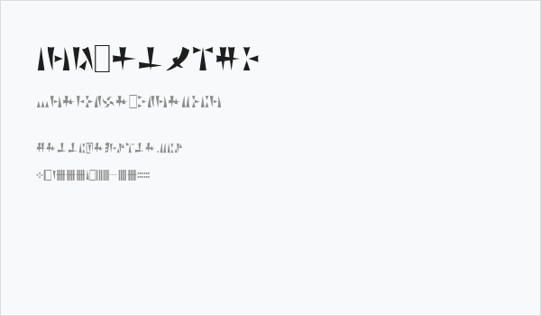 Ork Glyphs Business Card