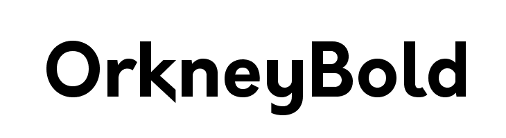 Orkney Bold  font caratteri gratis