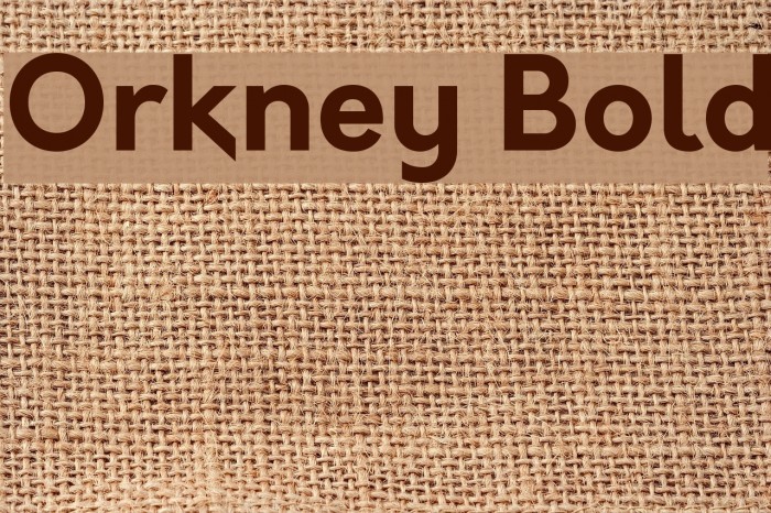Orkney Bold Example 1