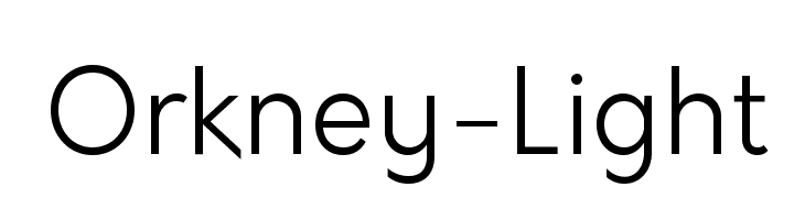 Orkney-Light  font caratteri gratis