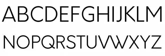 Orkney-Light フォント 大文字