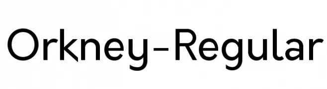 Orkney-Regular  Frei Schriftart Herunterladen