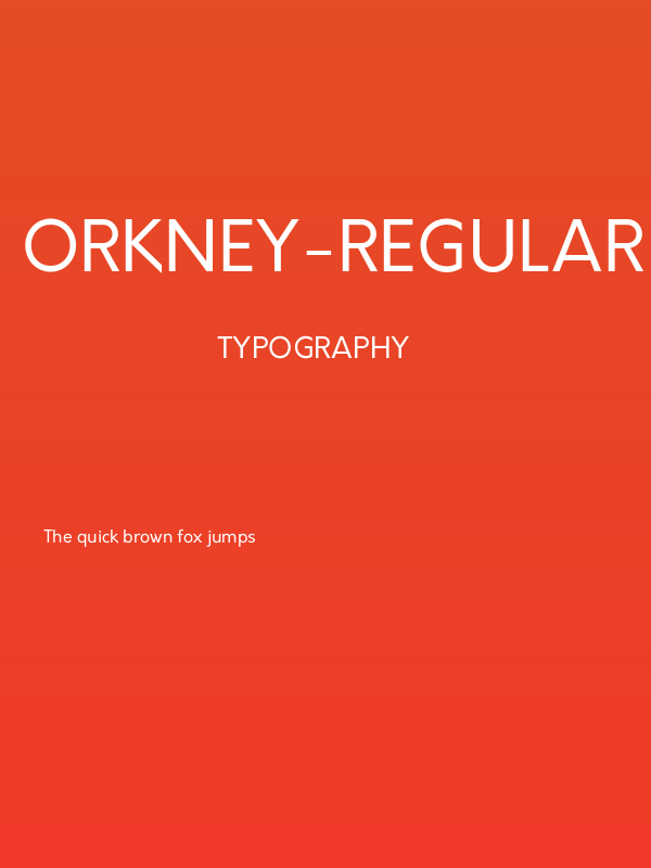 Orkney-Regular Poster