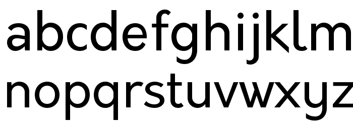 Orkney-Regular Font LOWERCASE