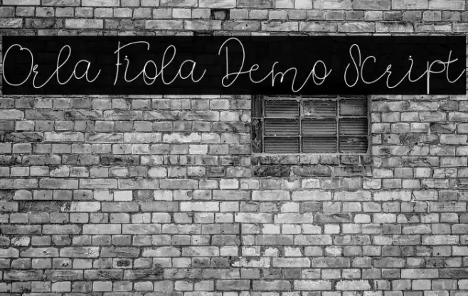 Orla Fiola Demo Script Font examples
