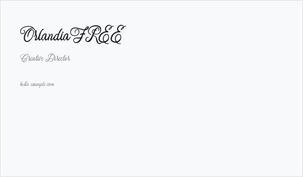 OrlandiaFREE Business Card