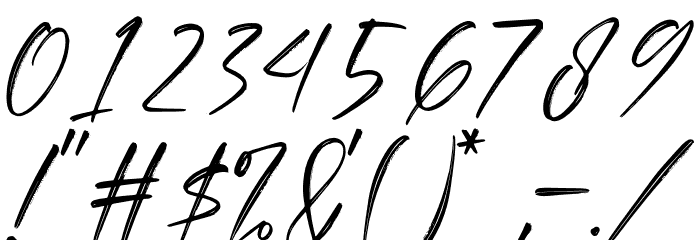 Orlando Smith Font OTHER CHARS