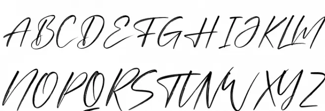 Orlando Smith Schriftart Groß