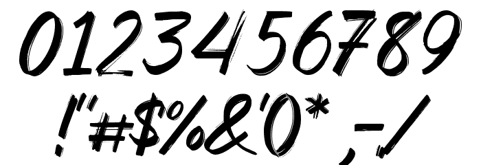 Orleymore Demo Font OTHER CHARS
