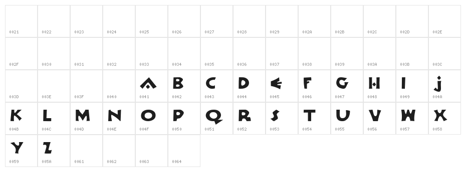 Orlock Demo Character Map