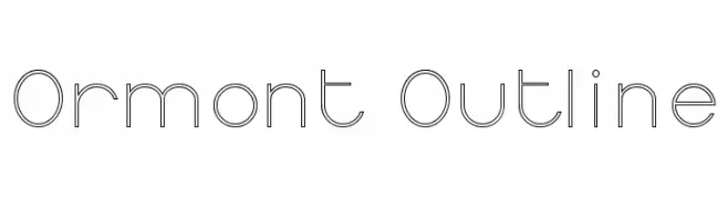 Ormont Outline  フリーフォントのダウンロード