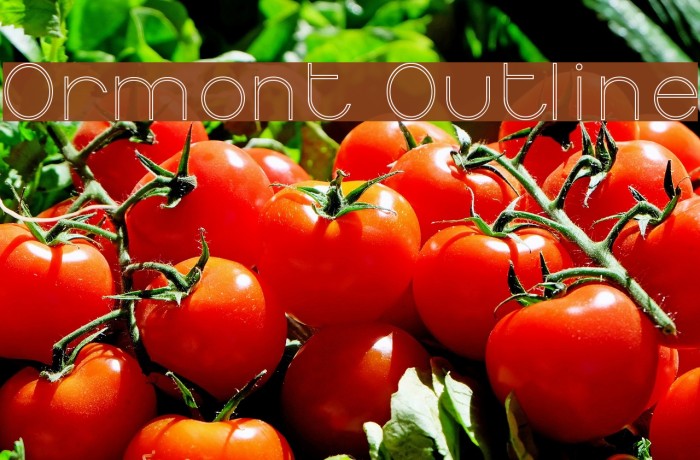 Ormont Outline Font examples