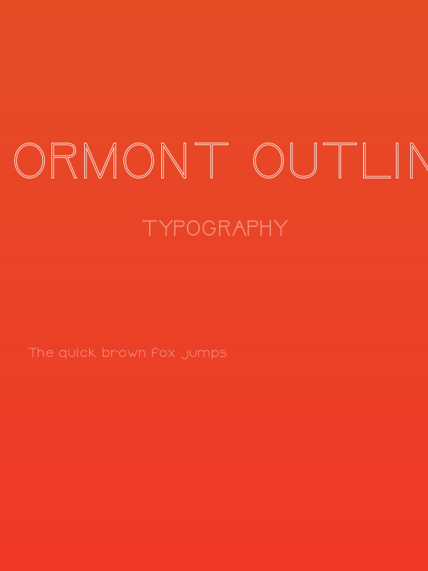 Ormont Outline Poster