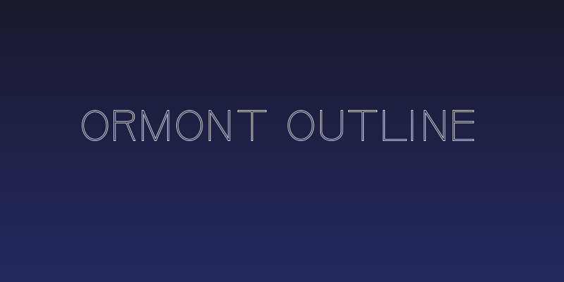 Ormont Outline Social Header