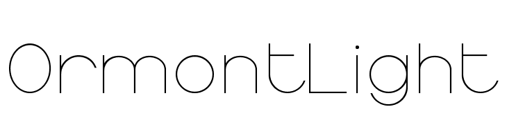 OrmontLight Font