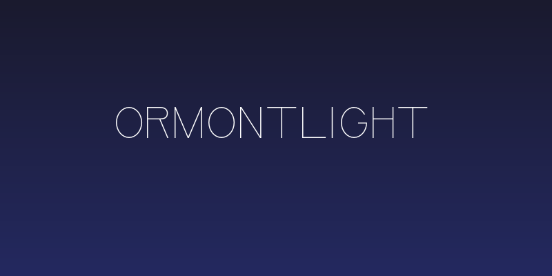 OrmontLight Social Header