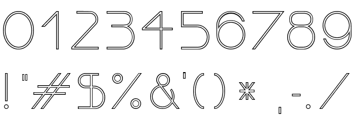 OrmontOutline Font OTHER CHARS