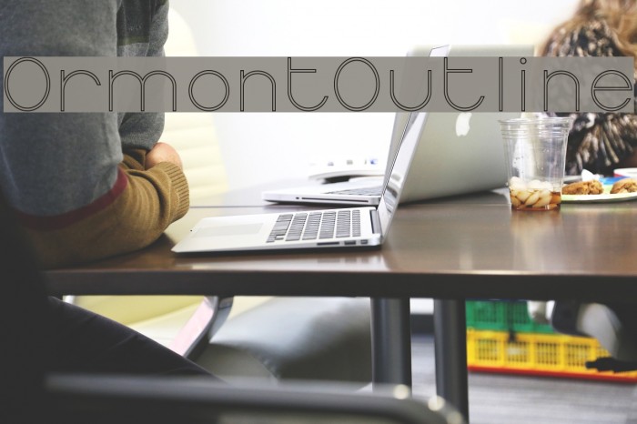 OrmontOutline Font examples