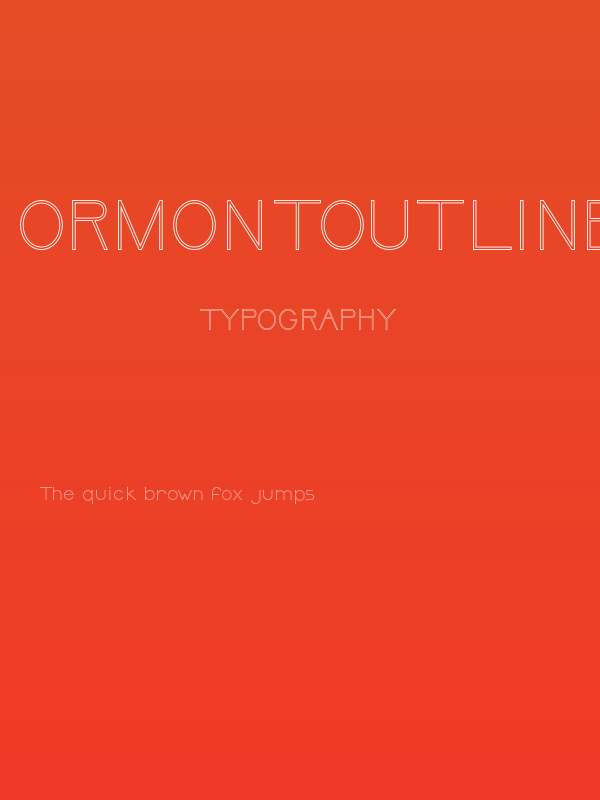 OrmontOutline Poster