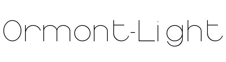 Ormont_Light Font