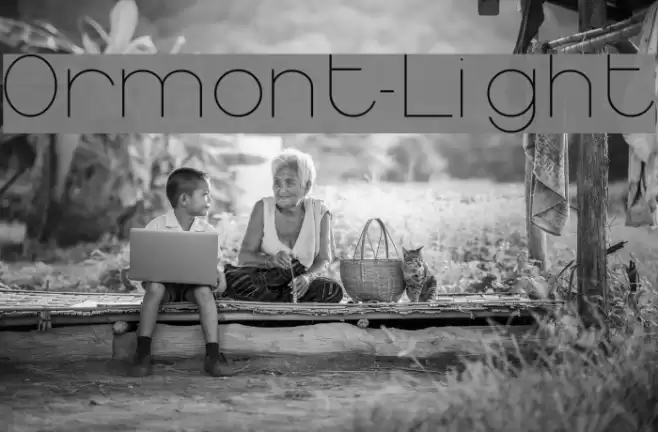Ormont_Light Font examples