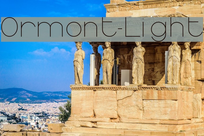 Ormont_Light Font examples