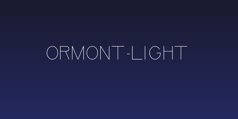 Ormont_Light Social Header