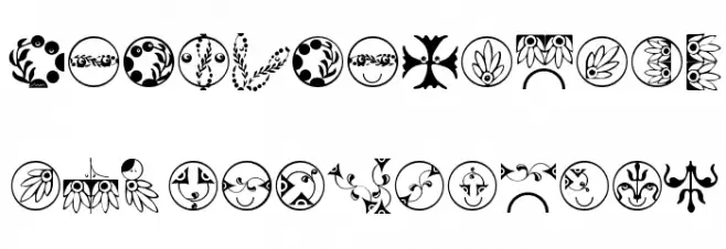 OrnaMFaces フォント 大文字