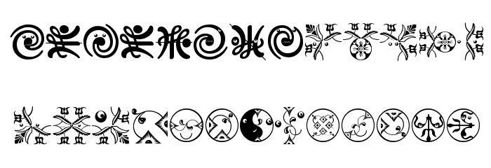 OrnaMFaces Font LOWERCASE