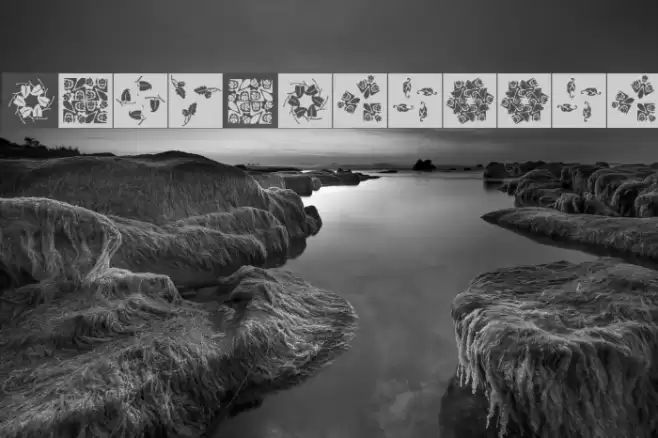 OrnaRosettes Font examples