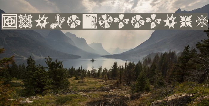 OrnamElements Font examples