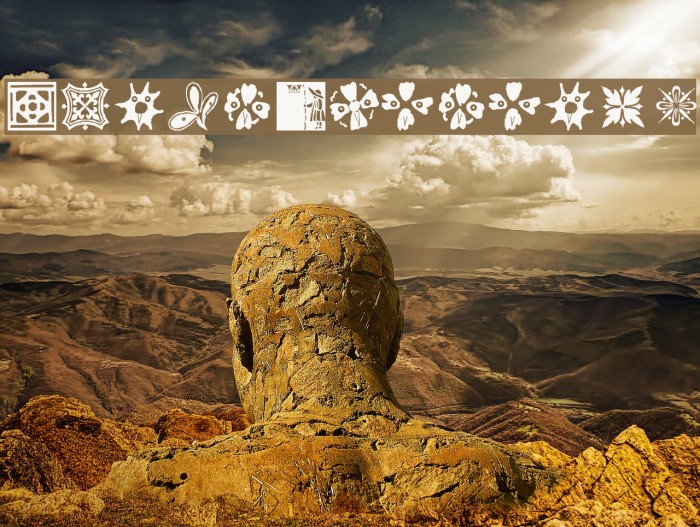 OrnamElements Font examples