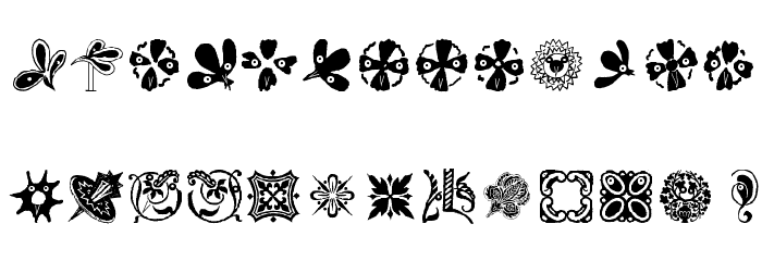 OrnamElements Font LOWERCASE
