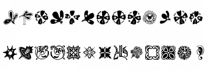 OrnamElements Fonte MINÚSCULAS