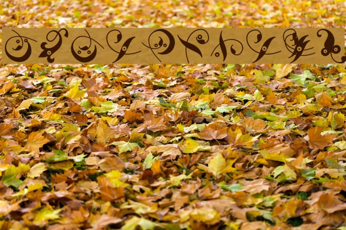 OrnamHeads Font examples