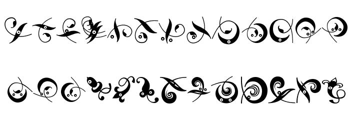 OrnamHeads Font LOWERCASE