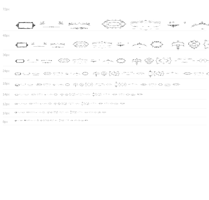 Ornament Borders Waterfall