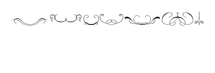 Ornament ScrollsAndFlorishes Font OTHER CHARS
