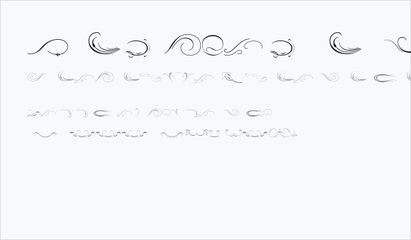 Ornament ScrollsAndFlorishes Business Card