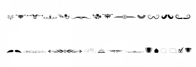 Ornament mix Font Litere mari