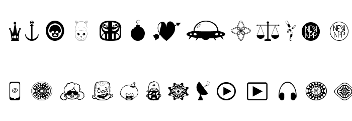 Ornament mix Font LOWERCASE