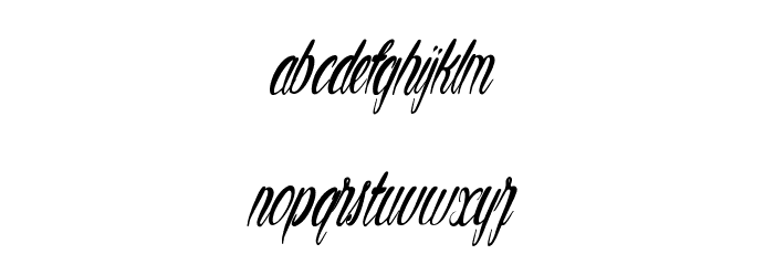 Ornament of Archaeological Font LOWERCASE