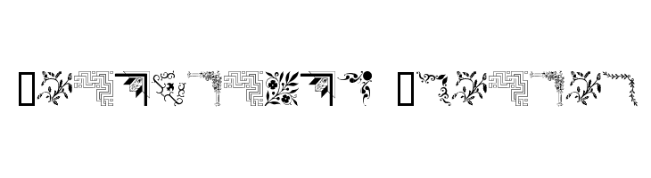 Ornamental Corners  font caratteri gratis